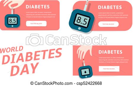450x292 World Diabetes Day, Vector Infographics Template For Web. Vector