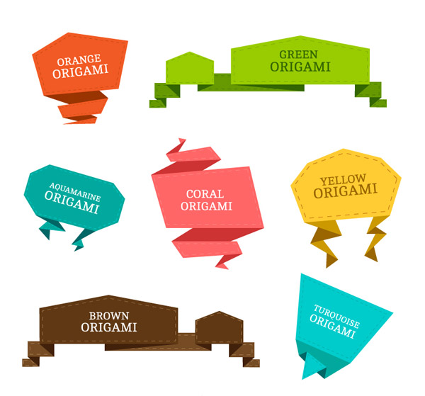 600x559 Colored Origami Dialog Box Vector Background Free Vector Free Download