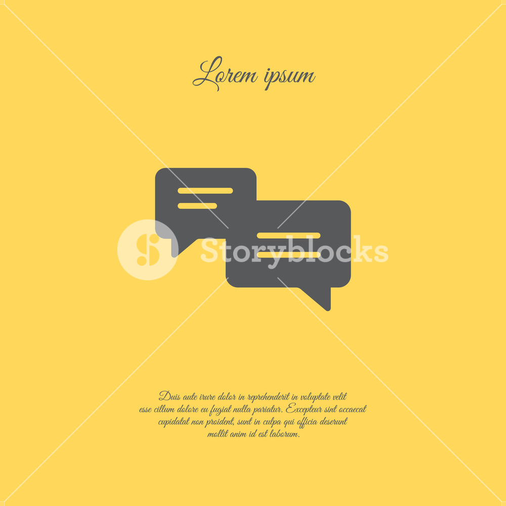 1000x1000 Web Icon. Dialog. Vector Illustration Royalty Free Stock Image