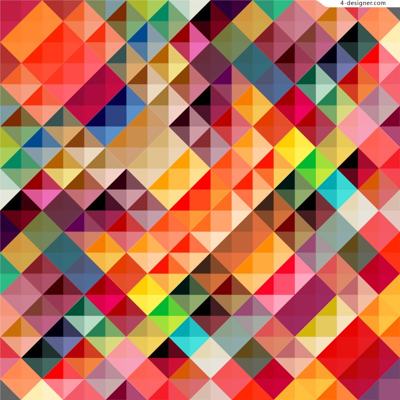 800x800 4 Designer Colorful Diamond Background Vector Material