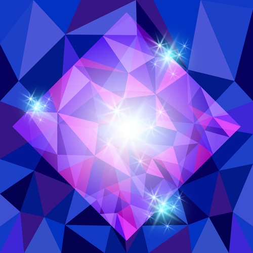 500x500 Diamond Geometric Shapes Background Vector 02 Free Download