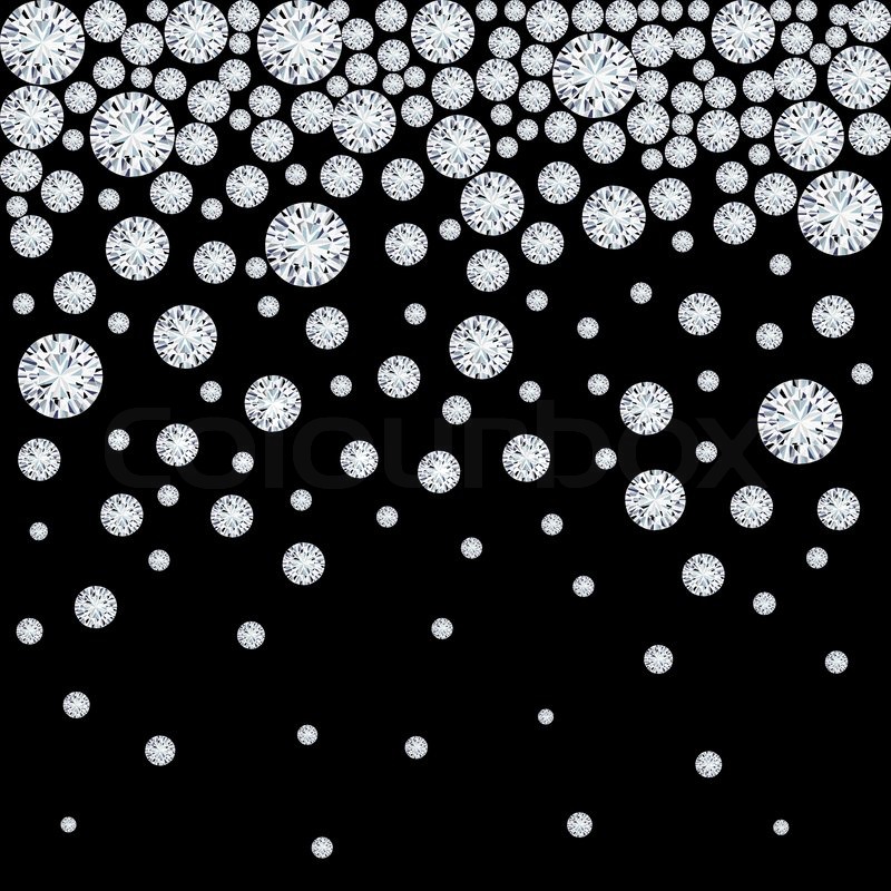 800x800 Diamonds Background Stock Vector Colourbox