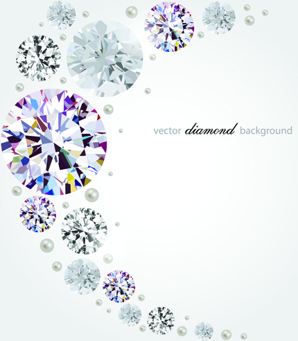 430x492 Vector Diamonds Backgrounds Shiny Design Free Vector In