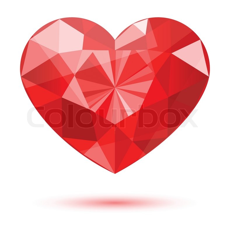 789x800 Diamond Heart Shape, Vector Format For Valentine Or Wedding