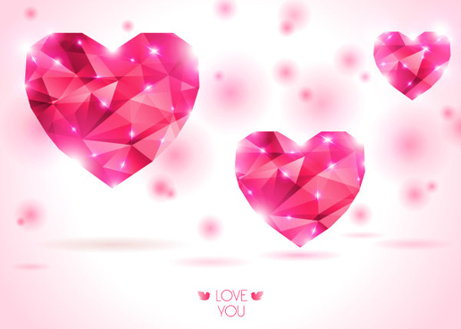 516x368 Diamond Heart Vector Free Vector Download (4,732 Free Vector) For