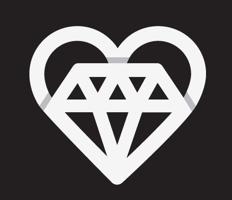 473x408 Free Origami Diamond Heart Vector