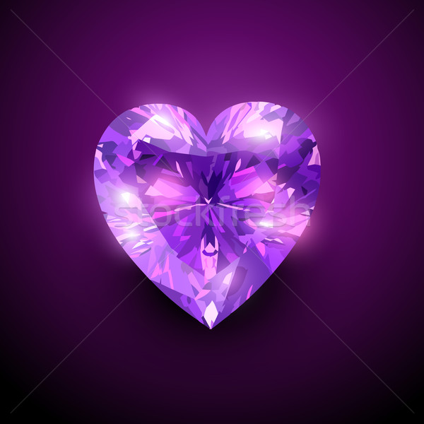 600x600 Gloowing Diamond Heart Vector Illustration Pinnacle Animates