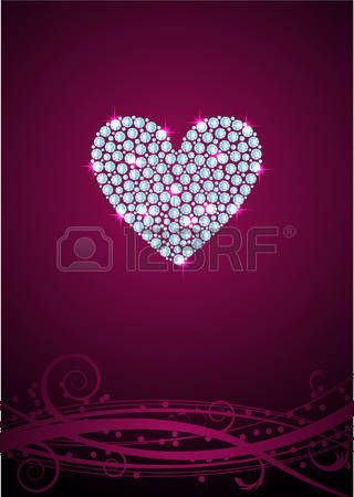 320x450 Heart Diamond Vector Hearts Misc Purple