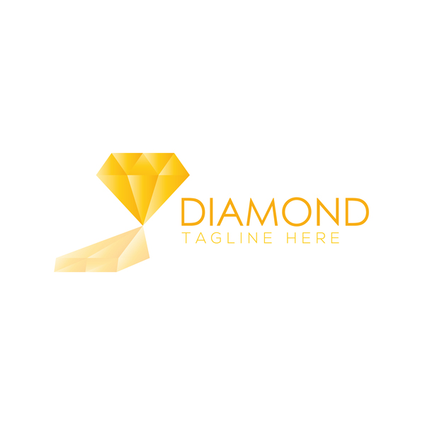 600x600 Diamond Logo Design Vector Set 01 Free Download