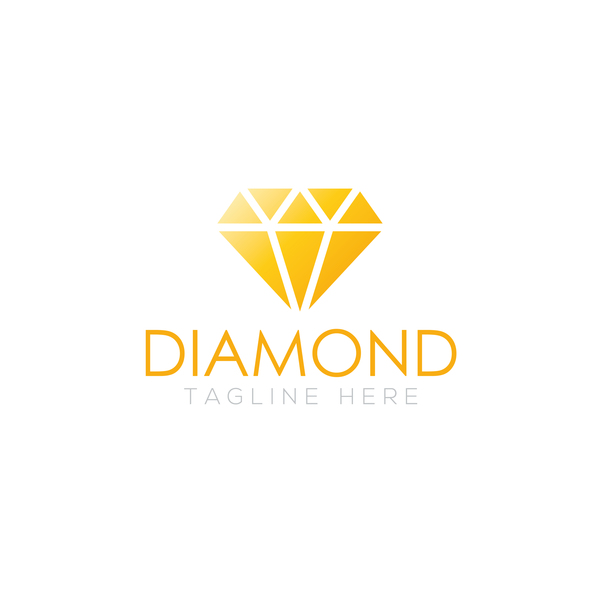 600x600 Diamond Logo Design Vector Set 04 Free Download
