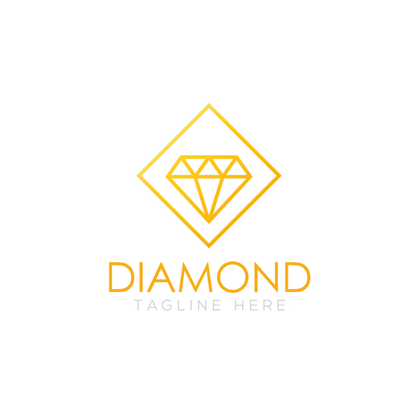 600x600 Diamond Logo Design Vector Set 09 Free Download