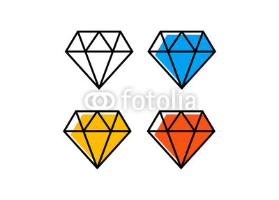 400x286 Diamond Line Icon. Diamond Outline Vector Sign Buy Photos Ap