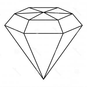 Diamond Outline Vector at GetDrawings | Free download