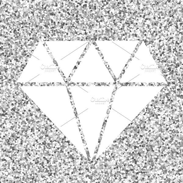 600x600 Vector White Diamond Shape