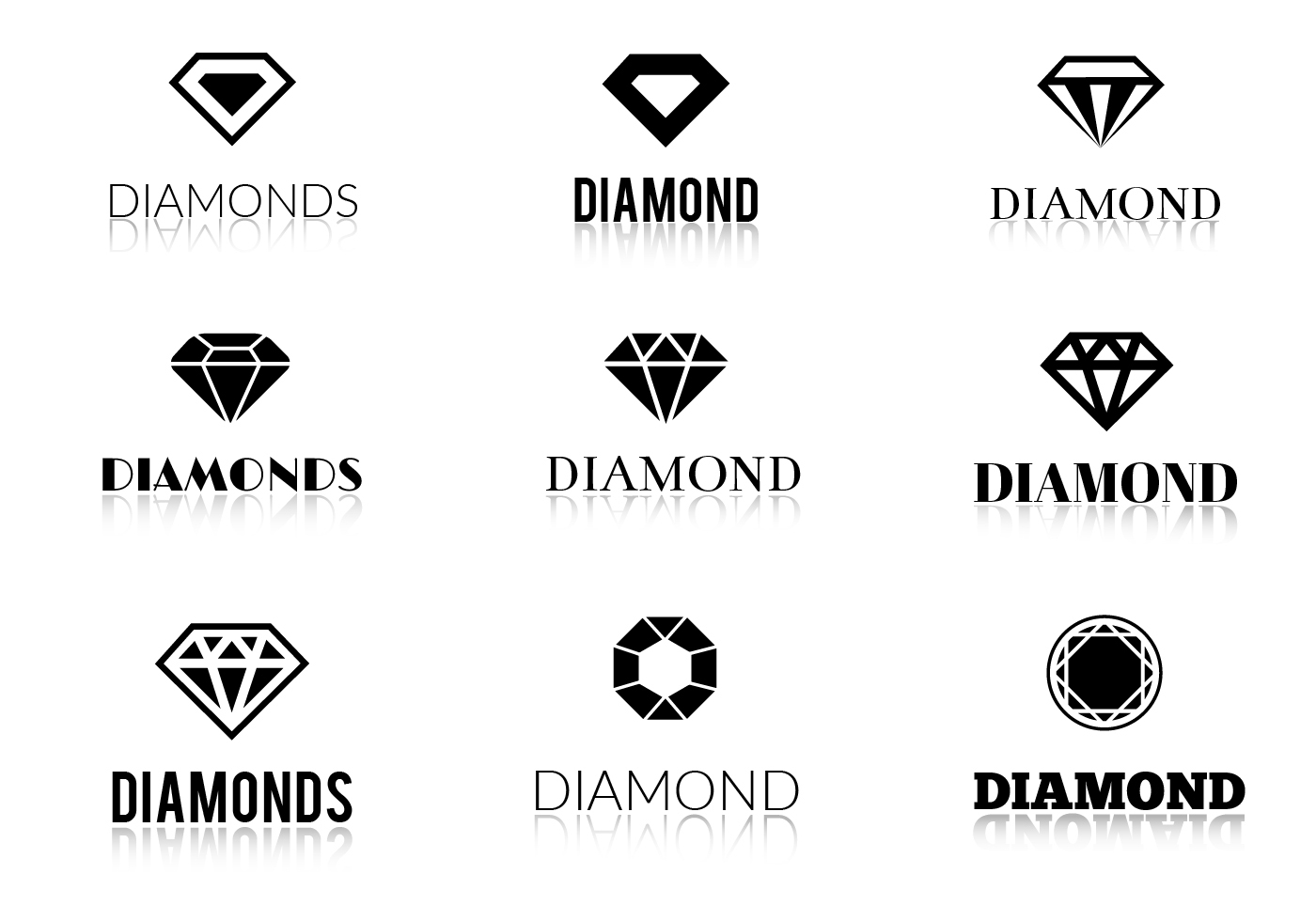 1400x980 Free Vector Diamonds Logos Designrockr
