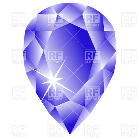 453x453 Drop Shaped Blue Diamond Vector Image Vector Artwork Of Beauty
