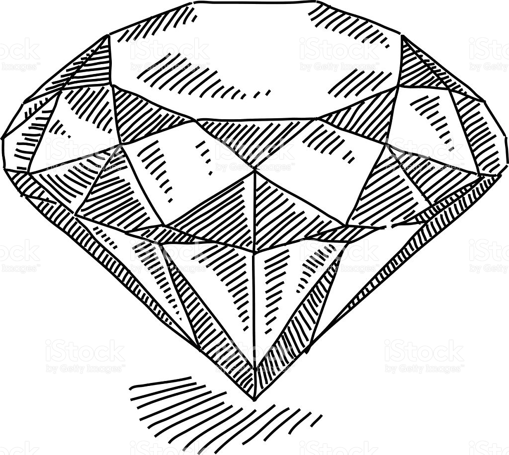 1024x916 Collection Of Diamond Vector Drawing High Quality, Free