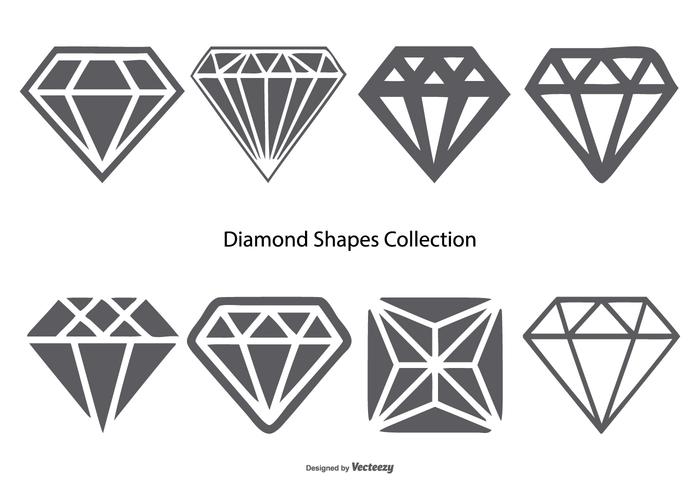 700x490 Vector Diamond Shapes Collection