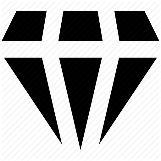 512x512 Collection Of Free Diamonds Vector Diamond Black White. Download