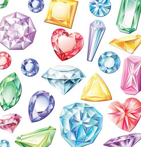 492x515 Colorful Shaped Diamond Vector Free Download Eps Files