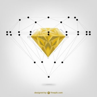 340x340 Diamond Vector Art 123freevectors