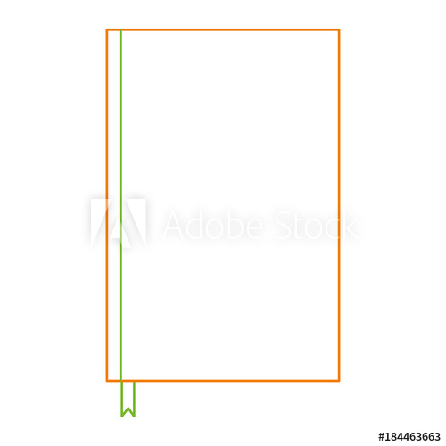 500x500 Notebook With Bookmark Template Blank Corporate Stationery Diary