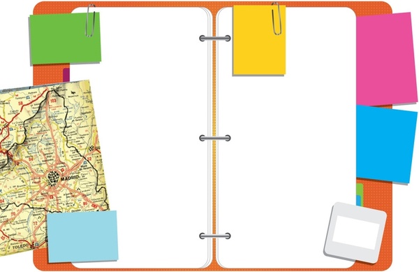 600x389 Diary Free Vector In Adobe Illustrator Ai ( .ai ) Vector