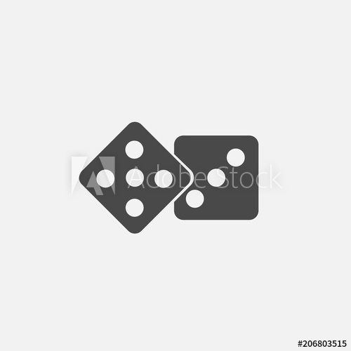500x500 Dice Vector Icon Gambling Icon Casino Games