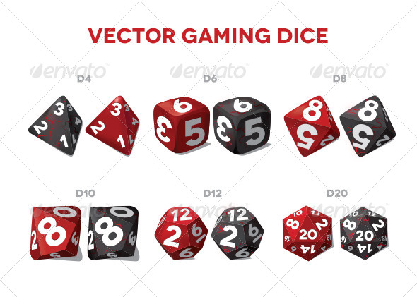 590x421 Vector Gaming Dice By Rfertner Graphicriver