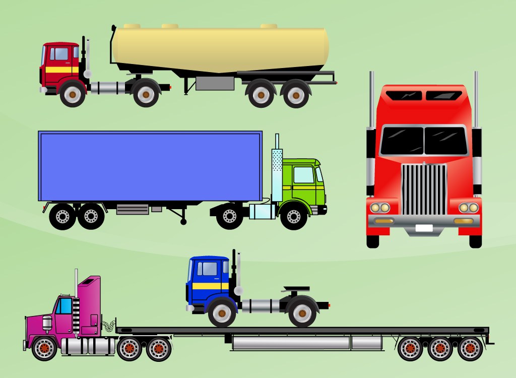 1024x750 Semi Trucks Cartoons Perfect 7 Cartoon Pickup Truck Vector Diesel