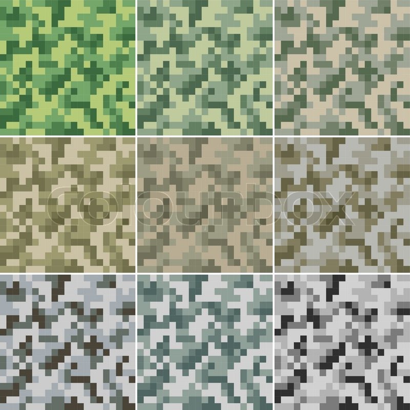 800x800 Illustration Of Digital Camouflage