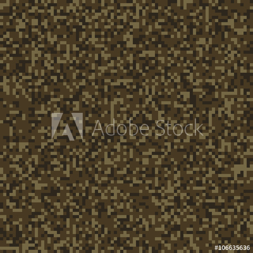 500x500 Dark Brown Seamless Digital Camo Texture Vector