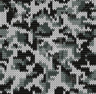400x392 Knitting Seamless Texture With Digital Camouflage Pattern Vector
