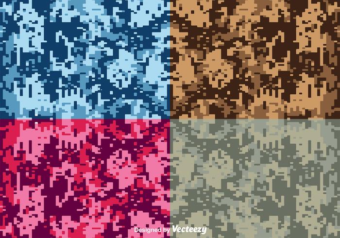 700x490 Vector Digital Camouflage Backgrounds