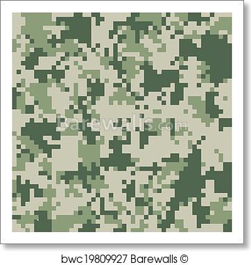 362x382 Art Print Of Digital Camo Vector Pattern Barewalls Posters