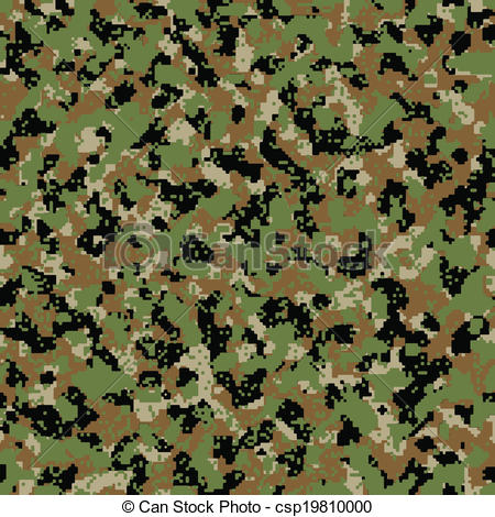 450x470 Digital Woodland Seamless Camo Vector.