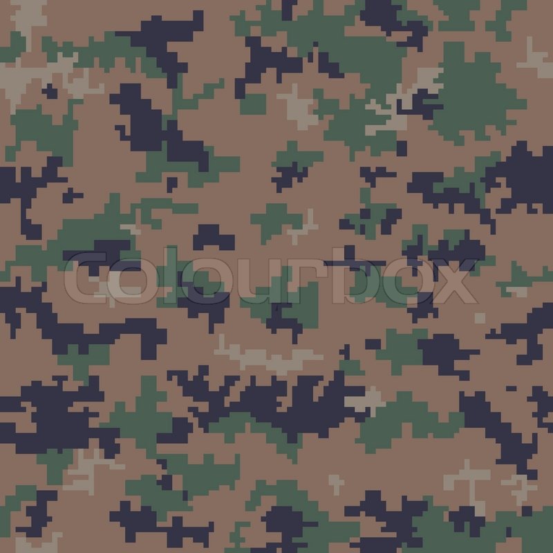 800x800 Seamless Digital Camouflage Pattern Stock Vector Colourbox