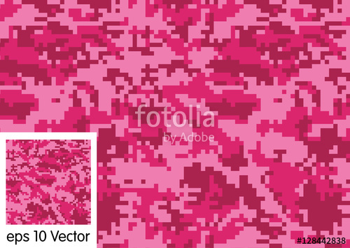 500x354 Seamless Digital Camouflage Pattern Vector Stock Image And