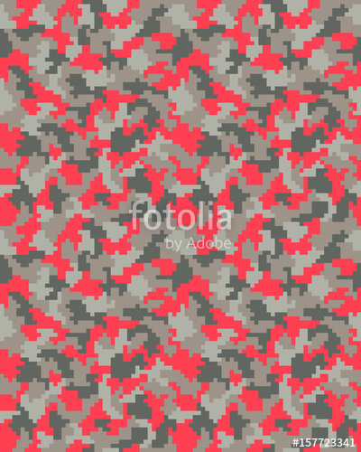 400x500 Seamless Digital Fashion Camouflage Pattern, Vector Stock Image