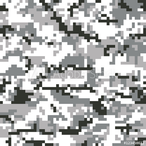500x500 Digital Seamless Camouflage Pattern Vector