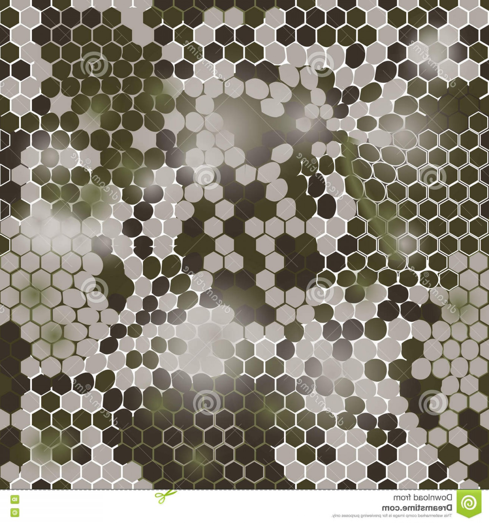 1560x1668 Stock Illustration Hexagonal Camouflage Pattern Vector Digital