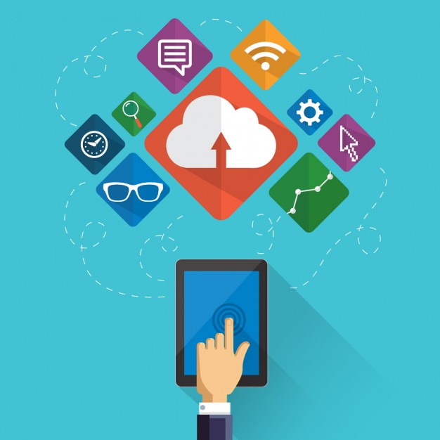 626x626 Digital Marketing Elements Vector Free Download