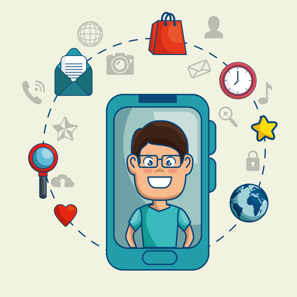 600x600 Digital Marketing Flat Business Template Vector 11 Free Download