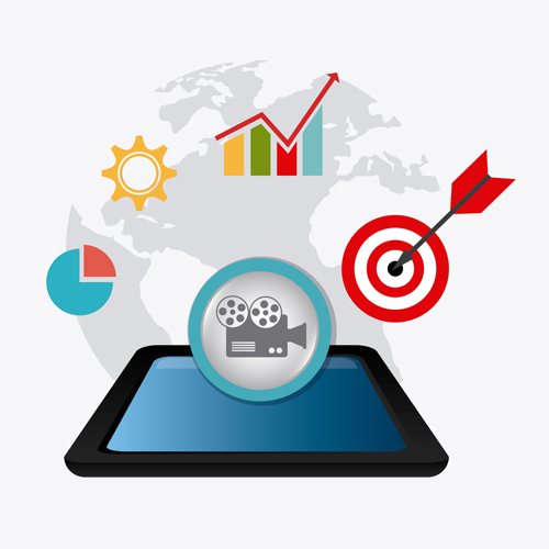 500x500 Digital Marketing Infographics Vector Material 05 Free Download