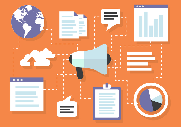 700x490 Flat Digital Marketing Vector Background Designrockr