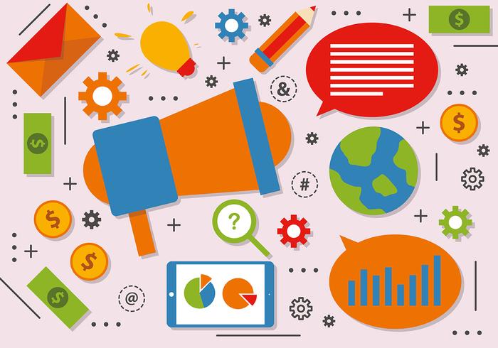 700x490 Free Digital Marketing Vector Design