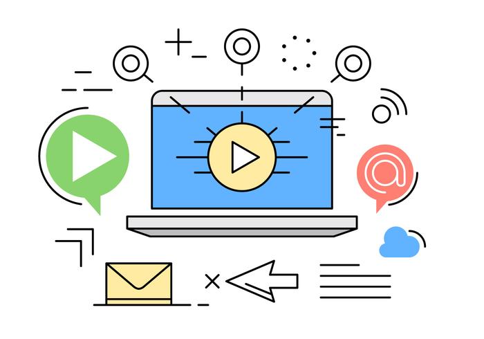 700x490 Digital Marketing Vector Illustration