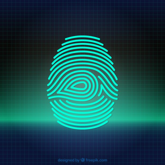 626x626 Digital Fingerprint Vector Free Download