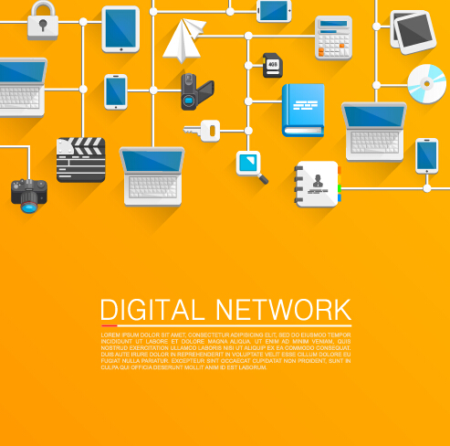 493x488 Digital Network Vector Background Free Download