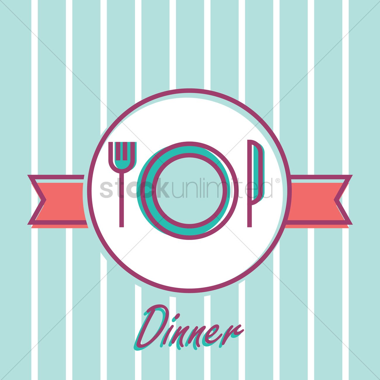 1300x1300 Dinner Icon Vector Image